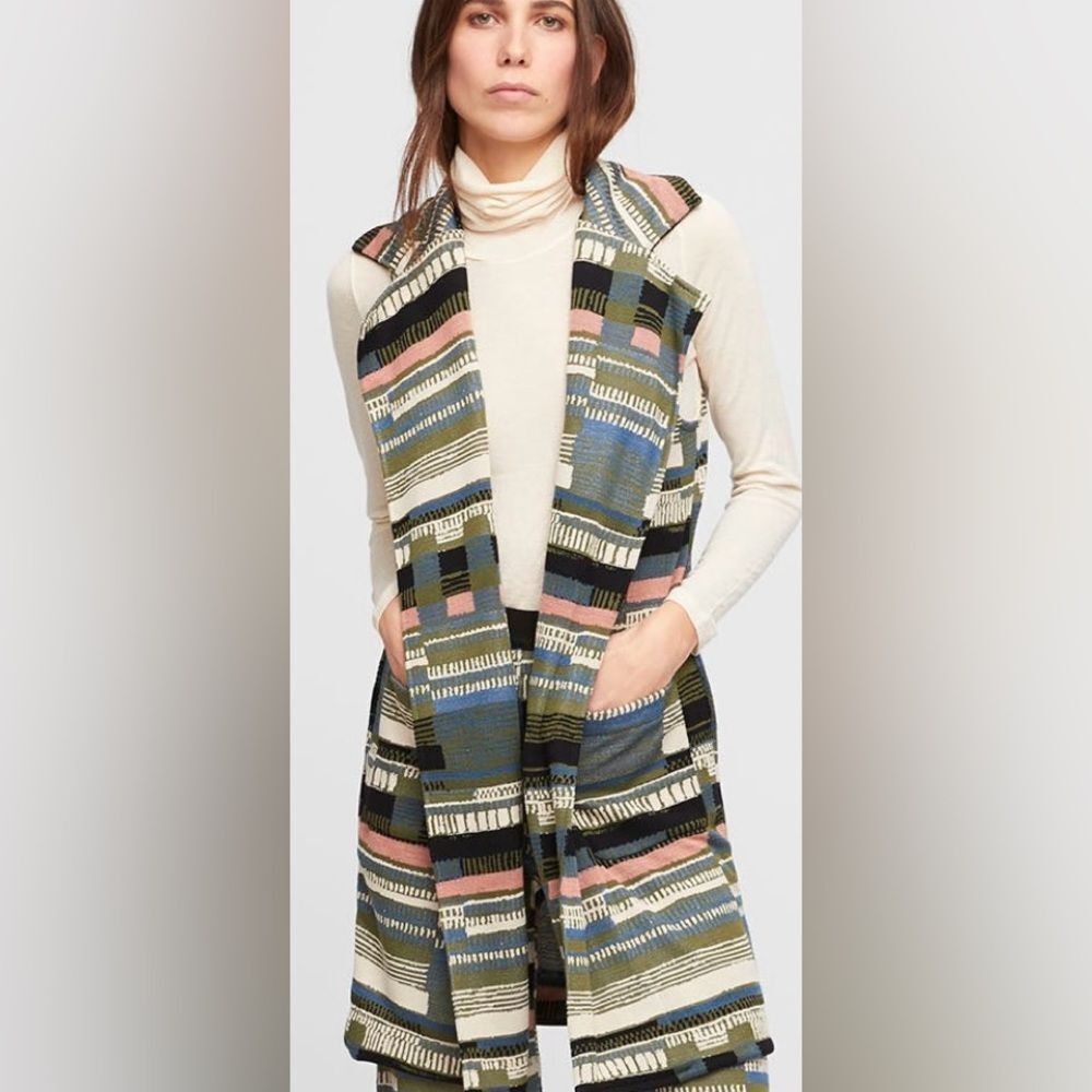 Aldo Martins Gap Printed Double‎ Breasted Vest Size M